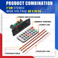 10W Amplifier Bluetooth DIY MP3 Decoder Board 5W DC 5V Music Player Car FM Radio Module TF USB Record Handsfree Call Microphone