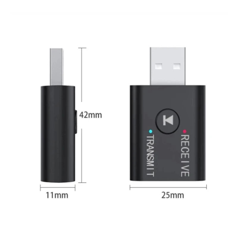 Bluetooth Audio Adapter Bluetooth USB Receiving Transmitter 2 in 1 Audio Transmitter Receiver