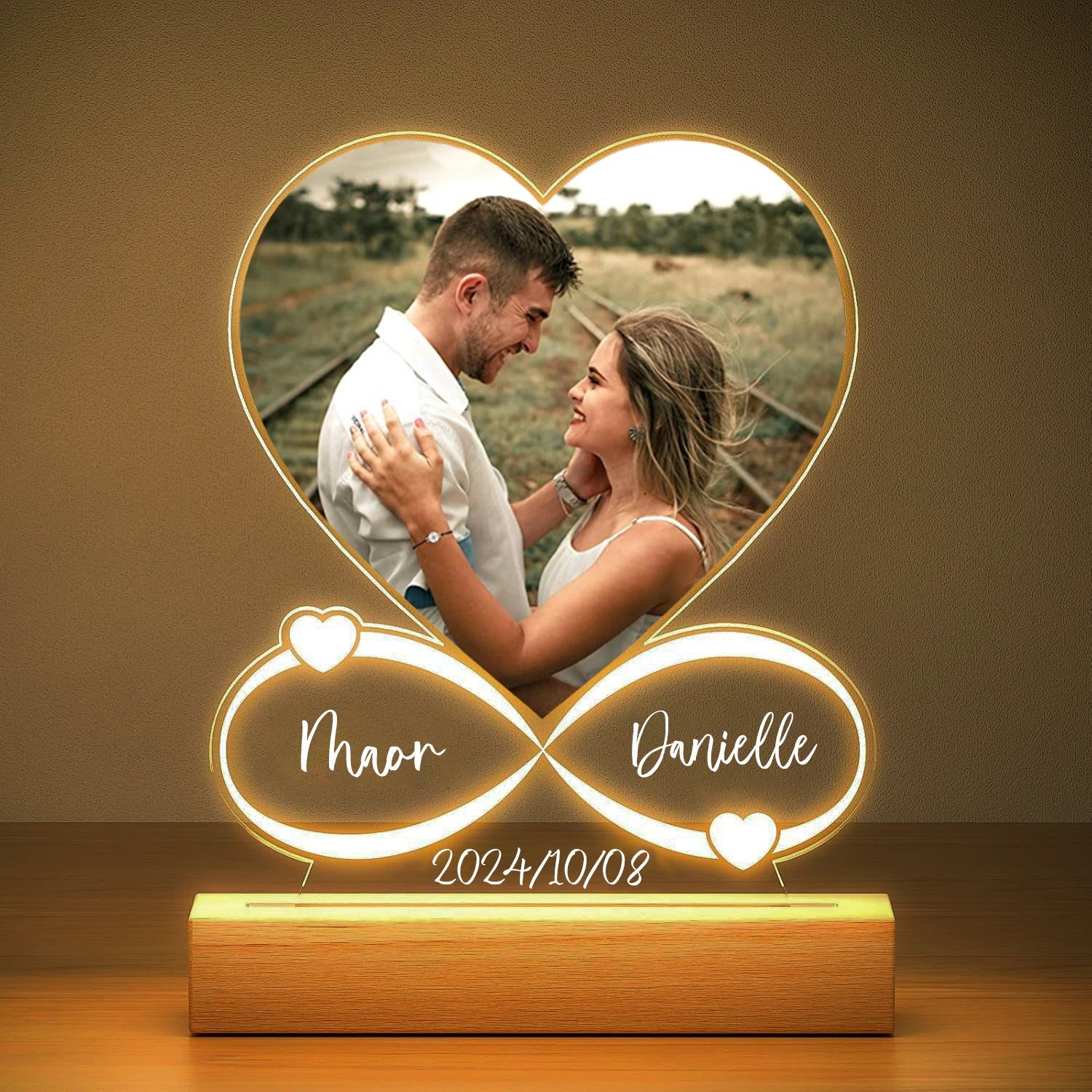 Anniversary Women Men Couples Gifts Custom Photo Love Frame Personalized Acrylic Plaque Valentine's Day Giftware for Him Her